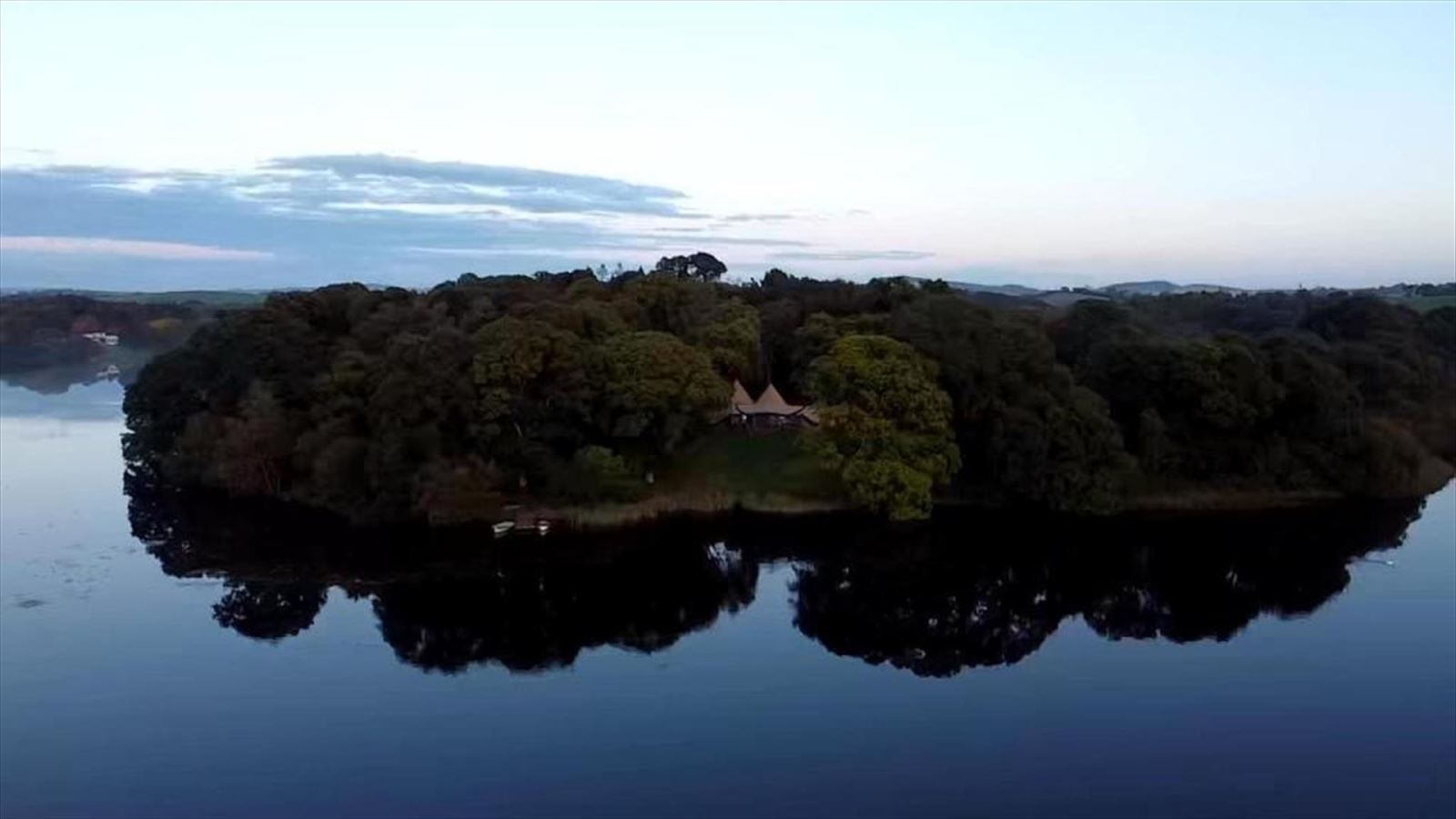 Finnebrogue Woods from above